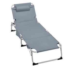 3-in-1 Heavy Duty Tanning Chair with Face Hole Adjustable 5-Position Folding Chaise Lounge Chairs for Outside Portable Lay Flat Beach Lounge Chai