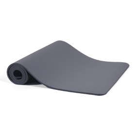 Yoga Mat, 1-2 Inch Ultra-thick High-density Practice Mat With Straps, Suitable For All Kinds Of Yoga Practice, A Variety Of Colors (Option: Graphite)