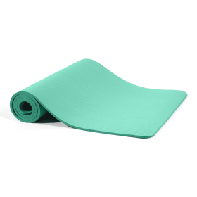 Yoga Mat, 1-2 Inch Ultra-thick High-density Practice Mat With Straps, Suitable For All Kinds Of Yoga Practice, A Variety Of Colors (Option: Navue Blue)