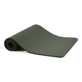 Yoga Mat, 1-2 Inch Ultra-thick High-density Practice Mat With Straps, Suitable For All Kinds Of Yoga Practice, A Variety Of Colors (Option: Green Jasper)